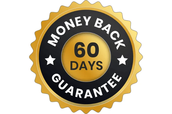 PrimeBiome 60-day money back guarantee seal
